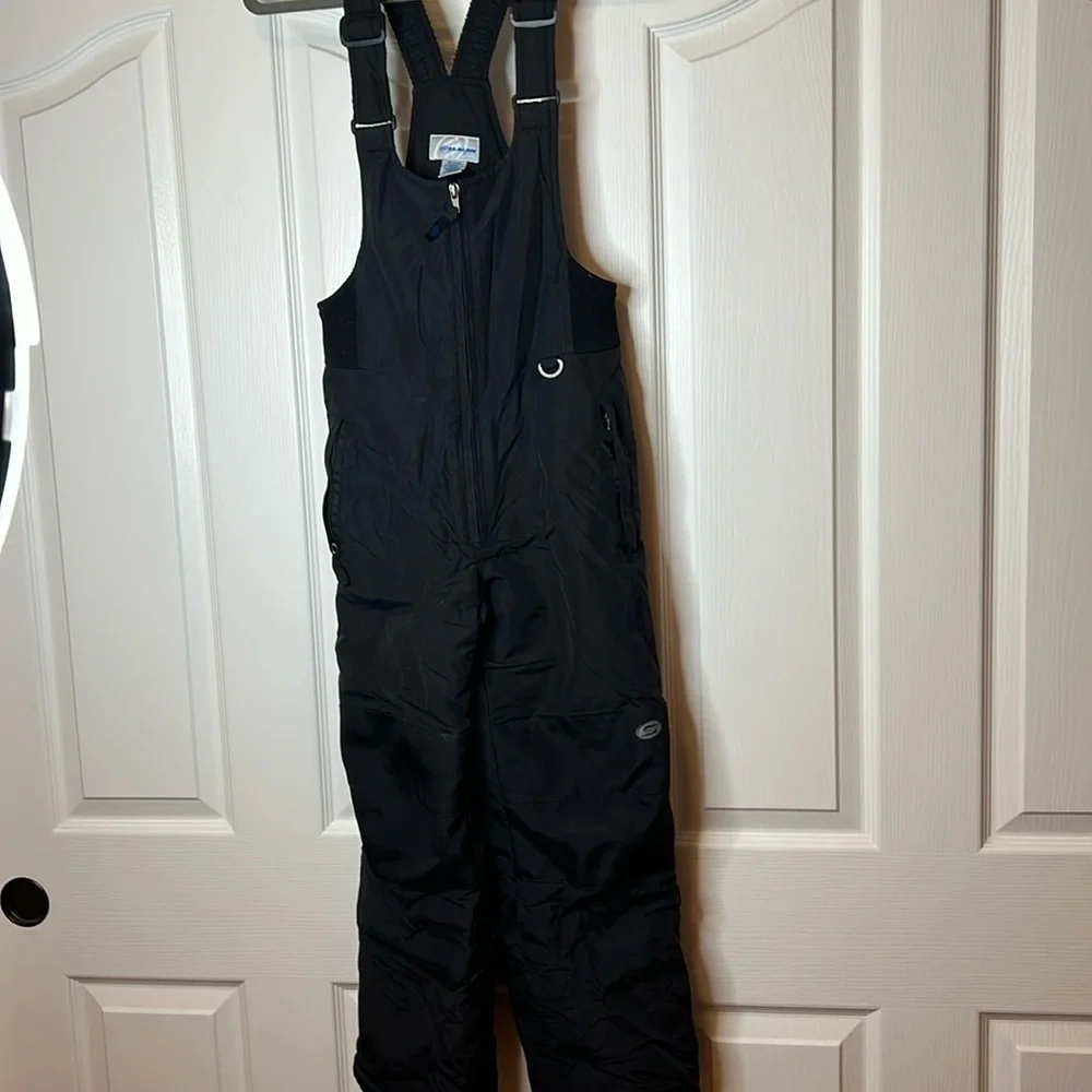 Youth Slalom Insulated Bibs Overalls Medium Black